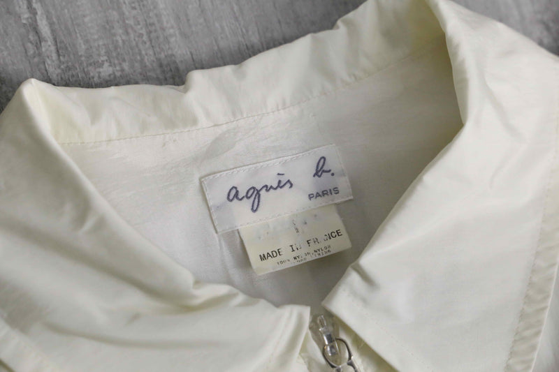 2000s agnès b. white nylon coat
