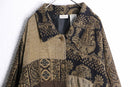 "90's white stag" ethnic jacket