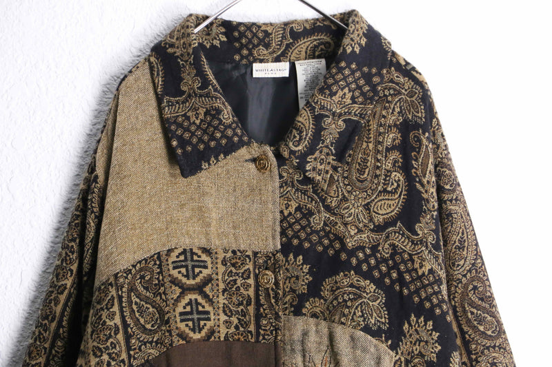 "90's white stag" ethnic jacket