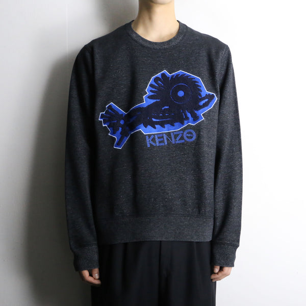 KENZO embroidery,patch sweat shirt