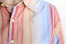“GAP” pastel multi stripe shirt