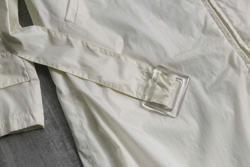 2000s agnès b. white nylon coat