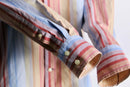 “GAP” pastel multi stripe shirt