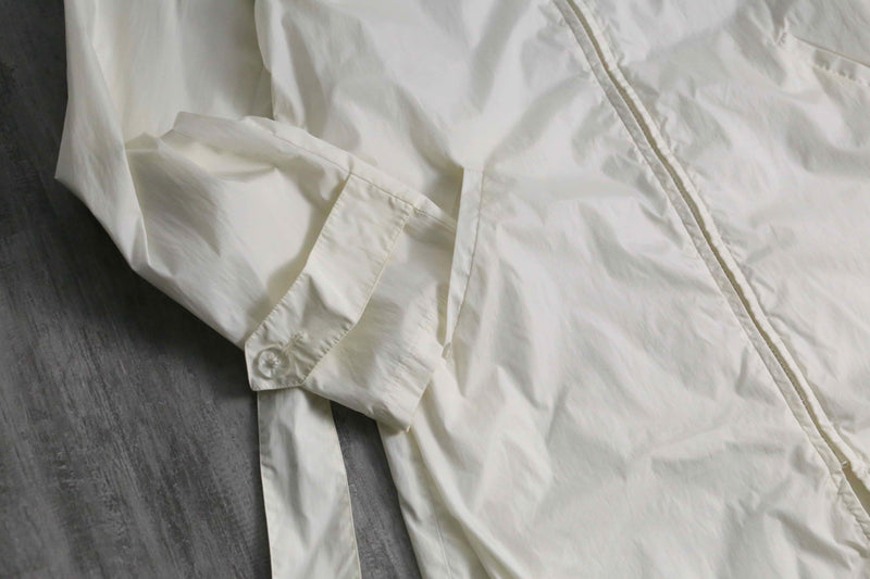 2000s agnès b. white nylon coat