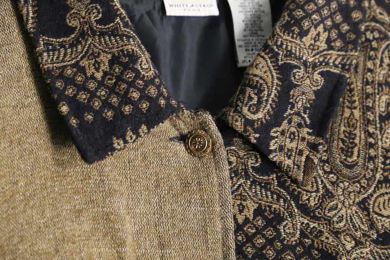 "90's white stag" ethnic jacket
