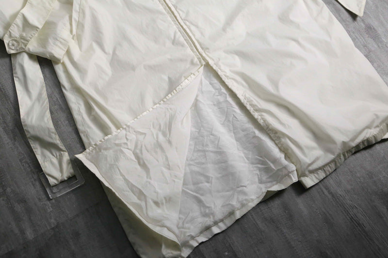2000s agnès b. white nylon coat