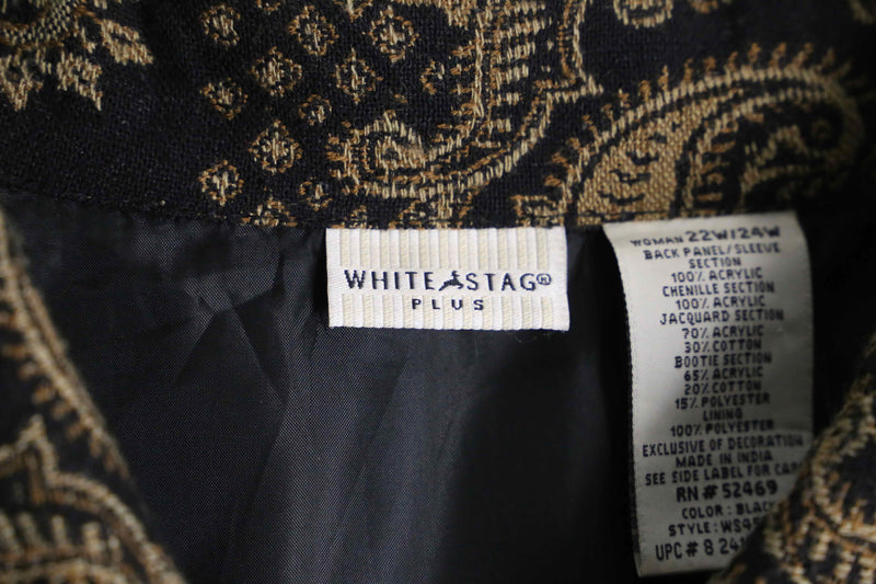 "90's white stag" ethnic jacket