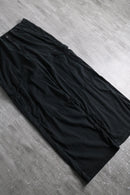 black lyocell spandex d-ring cargo pants