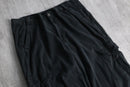 black lyocell spandex d-ring cargo pants