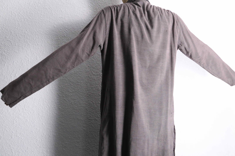 light purple tuck pattern officer collar kurta shirt