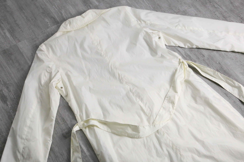 2000s agnès b. white nylon coat