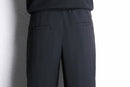 black poly twill trousers