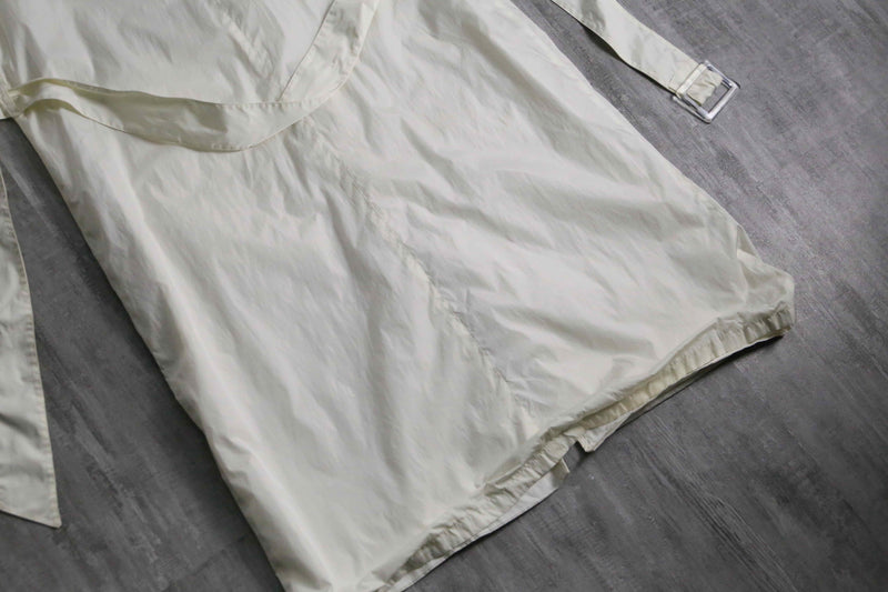 2000s agnès b. white nylon coat