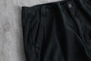 black lyocell spandex d-ring cargo pants