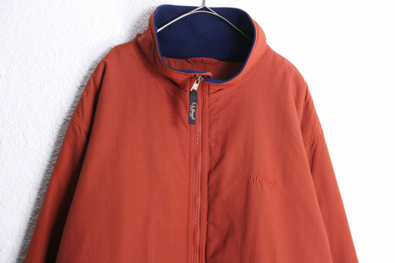1990's L.L.Bean nylon jacket "vermilion"
