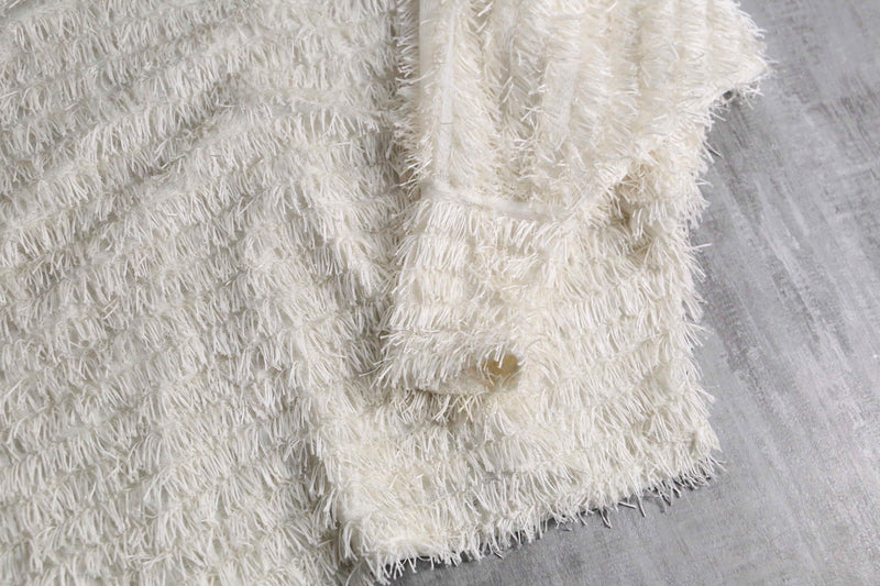dolman sleeve sheer shaggy pull