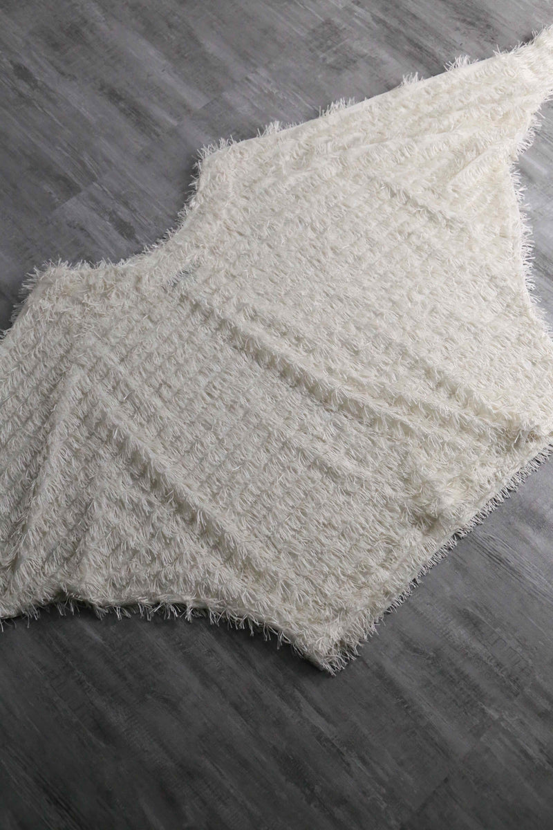 dolman sleeve sheer shaggy pull
