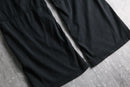 black lyocell spandex d-ring cargo pants