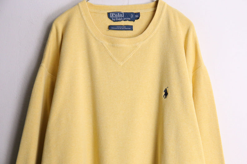 “Polo by RL” yellow cotton sweat