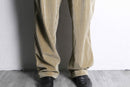 gold corduroy 2tuck wide tapered pants