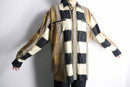 patchwork border design l/s shirt
