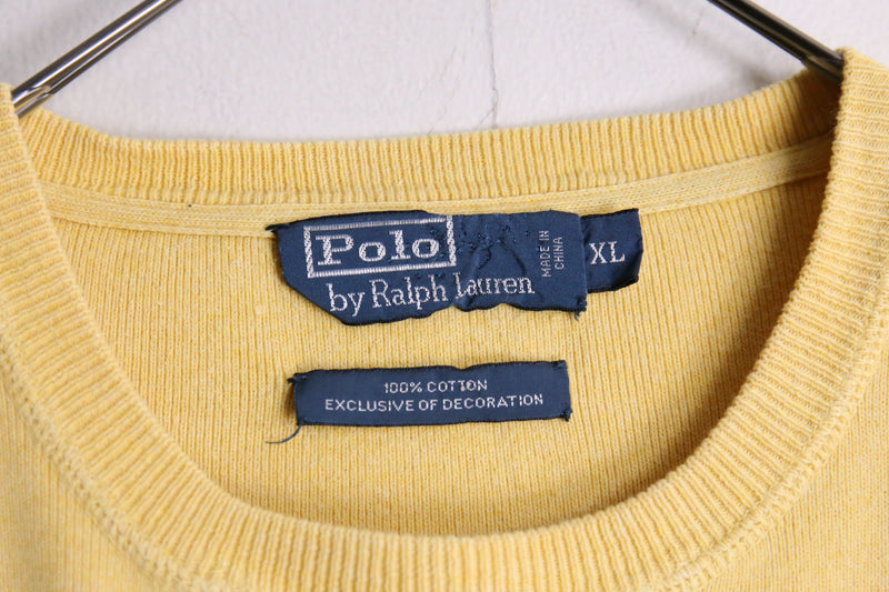 “Polo by RL” yellow cotton sweat