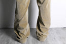 gold corduroy 2tuck wide tapered pants