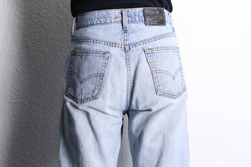 "LEVI'S SILVERTAB" light blue straight denim