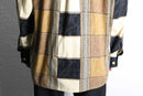 patchwork border design l/s shirt