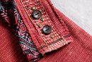 patterned cuff thermal top