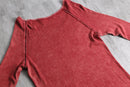 patterned cuff thermal top
