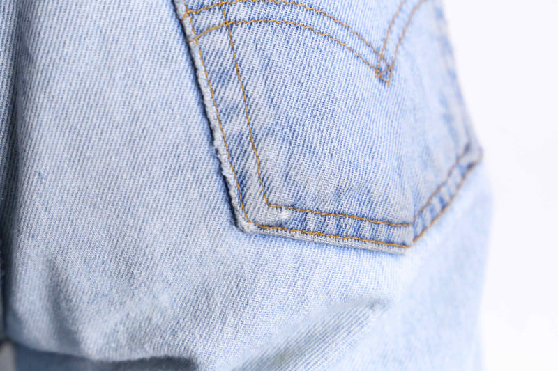 "LEVI'S SILVERTAB" light blue straight denim