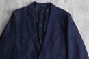 navy fine wool tailored jacket