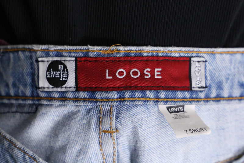 "LEVI'S SILVERTAB" light blue straight denim