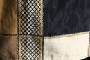 patchwork border design l/s shirt