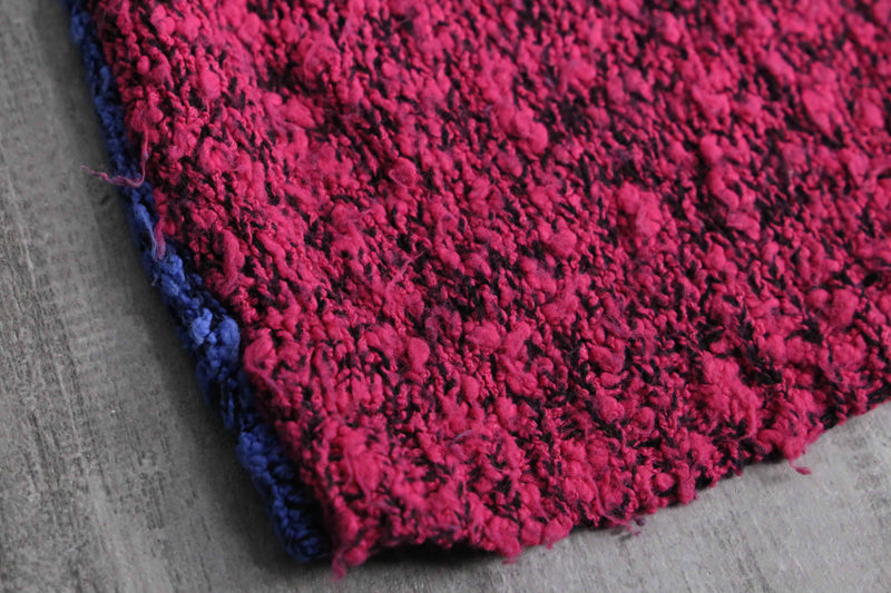 multi color pile knit
