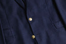 navy fine wool tailored jacket