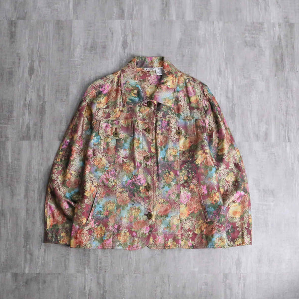botanical design aurora color  tracker jacket