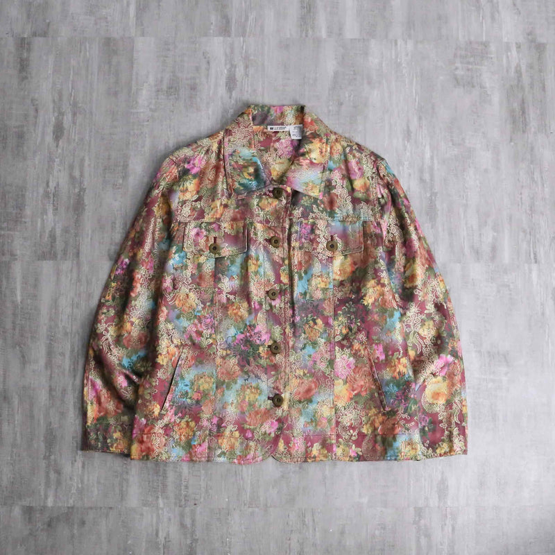 botanical design aurora color  tracker jacket