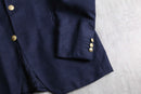 navy fine wool tailored jacket