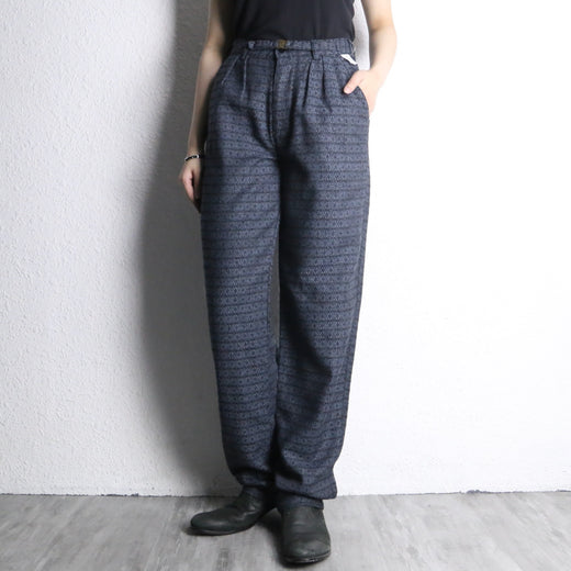 light blue total pattern trouser