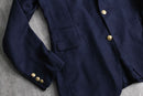 navy fine wool tailored jacket