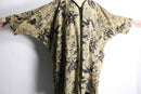 abstract pattern dolman half coat