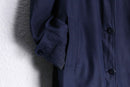 "LONDON FOG" navy smooth balmacaan long coat