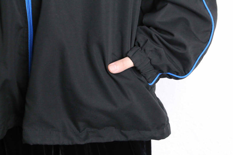 "KING SIZE" peach skin blue line zip jacket