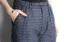 light blue total pattern trouser