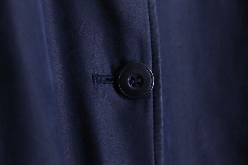 "LONDON FOG" navy smooth balmacaan long coat