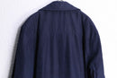 "LONDON FOG" navy smooth balmacaan long coat