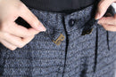 light blue total pattern trouser