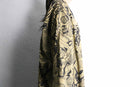 abstract pattern dolman half coat